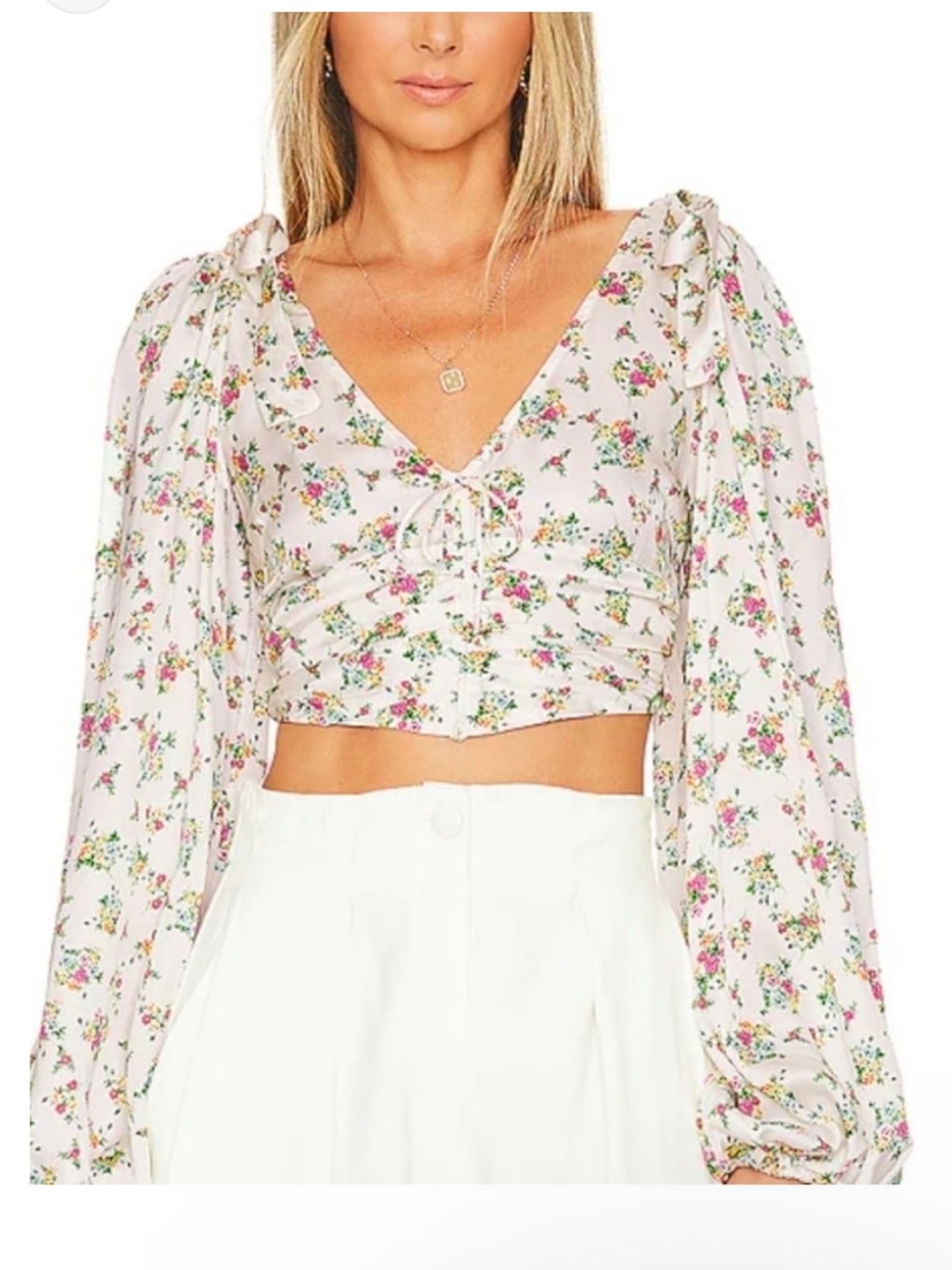 For Love and Lemons Tanya Crop Top